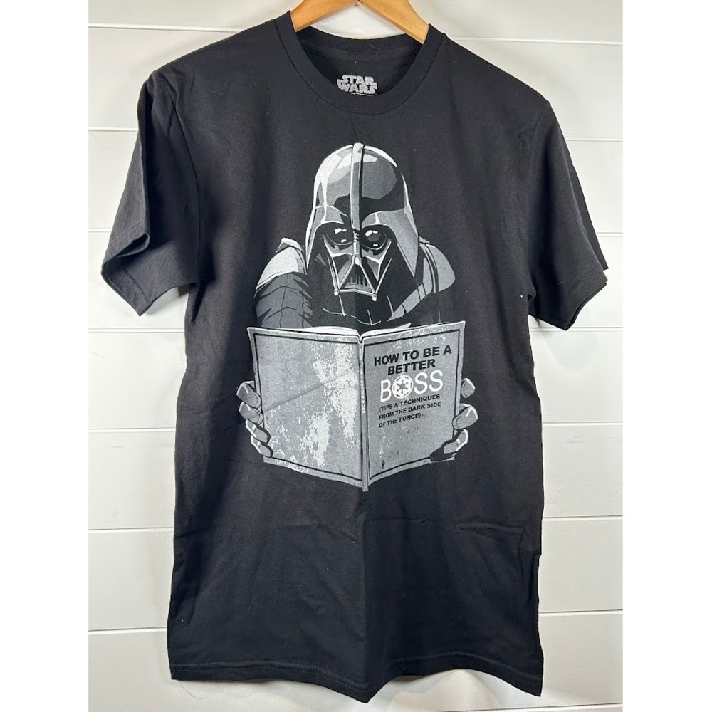 Star Wars Darth Vader How To Be A Better Boss Black Graphic T-Shirt‎ Mens Small